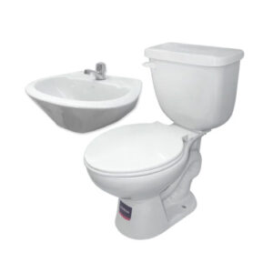 SANITARIO EDESA CAMPEÓN BLANCO/LLAVE SHELBY COMBO